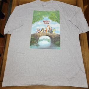 Disney Grey Unisex Tee Winnie The Pooh - Size 4XL